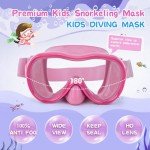 Kids Anti-Leak Swim Goggles with Nose Cover