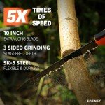 10" Folding Hand Saw - Heavy Duty Pruning Tool