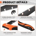 10" Folding Hand Saw - Heavy Duty Pruning Tool