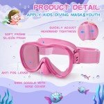 Kids Anti-Leak Swim Goggles with Nose Cover