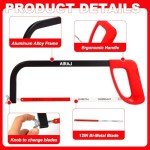 AIRAJ 12-Inch Hacksaw with Bi-Metal Blades