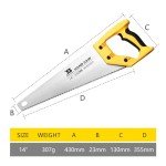 B BOSI 14" Pro Hand Saw - Ergonomic Grip