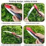 WEIMELTOY 10" Folding Pruning Saw with Curved Blade