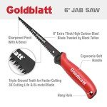 Goldblatt 6-Inch Jab Saw with Soft Grip Handle
