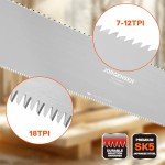 JORGENSEN 10-Inch Double Edge Japanese Pull Saw