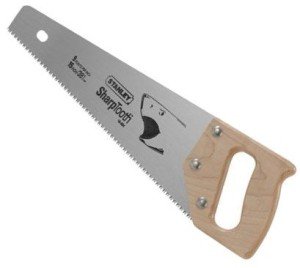 Stanley 15" SharpToothâ„¢ Hand Saw, 9 TPI