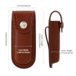 Leather Pocket Knife Sheath for Outdoor Activities