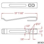 CIVIVI Deep Carry Pocket Clip for EDC Knife