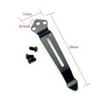 Black Pocket Knife Clip Replacement with Screws