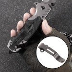 2-Piece Stainless Steel Deep Carry Pocket Knife Clips