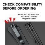 2 Pack Deep Carry Pocket Knife Clips