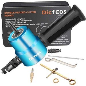 Dicfeos Double Head Metal Nibbler Cutter Kit