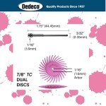 Sunburst Radial Bristle Discs - 48 Pack