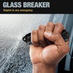 Pocket Knife with Serrated Blade and Glass Breaker