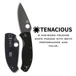 Spyderco Tenacious Folding Pocket Knife - 3.39" Blade