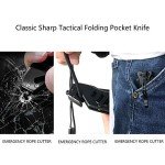 ALBATROSS Tactical Folding Pocket Knife with Spring Assist