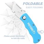 REXBETI Folding Utility Knife Set with Extra Blades