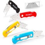 REXBETI Folding Utility Knife Set with Extra Blades