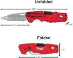 Milwaukee FASTBACK Folding Utility Knife - Red/Black