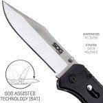 SOG Flare Folding Pocket Knife with 3.5" Blade