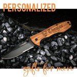 Personalized Engraved Oak Wood Pocket Knife for Men