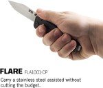 SOG Flare Folding Pocket Knife with 3.5" Blade