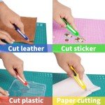 8 Pack Retractable Utility Knife Set - 4 Colors