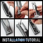 Tactical Folding Pocket Knife with D2 Steel Blade