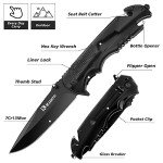 IKORES 4-Inch Multitool Pocket Knife with Sheath