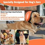 Dog Ear Muffs for Noise Protection (Large, Orange)