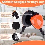 Dog Ear Muffs for Noise Protection (Large, Orange)
