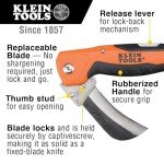 Klein Tools Folding Utility Knife with Hawkbill Blade