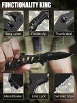 Compact Tactical Legal Knife with Glass Breaker