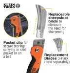 Klein Tools Folding Utility Knife with Hawkbill Blade