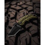 Kershaw Shuffle II Olive Pocket Knife, 2.6" Blade
