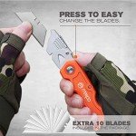 M MEEPO Heavy Duty Box Cutter, 4-Pack