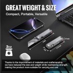 WORKPRO Titanium Folding Utility Knife with Extra Blades