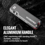 WORKPRO Titanium Folding Utility Knife with Extra Blades