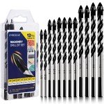 12-Piece Professional Masonry Drill Bit Set