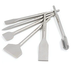ZELCAN 6pc SDS Plus Chisel Set for Masonry