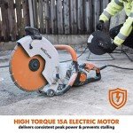 12" Electric Concrete Saw with Water Dust Control