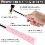 Pink Mini Hammer Set: Claw & Rubber Mallet