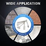 ZELCAN 6pc SDS Plus Chisel Set for Drilling