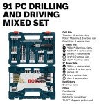BOSCH 91-Piece Drilling and Driving Tool Set