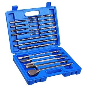 17-Piece SDS Plus Rotary Hammer Drill Bit Set