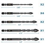 10-Piece Masonry Drill Bit Set for All Surfaces