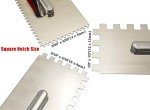 Stainless Steel Notched Trowel Set for Tiling