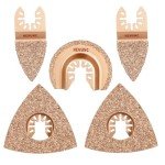 5-Piece Universal Carbide Oscillating Tool Blade Set