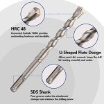 WORKPRO 17-Piece Rotary Hammer Drill Bit Set