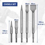 WORKPRO 17-Piece Rotary Hammer Drill Bit Set